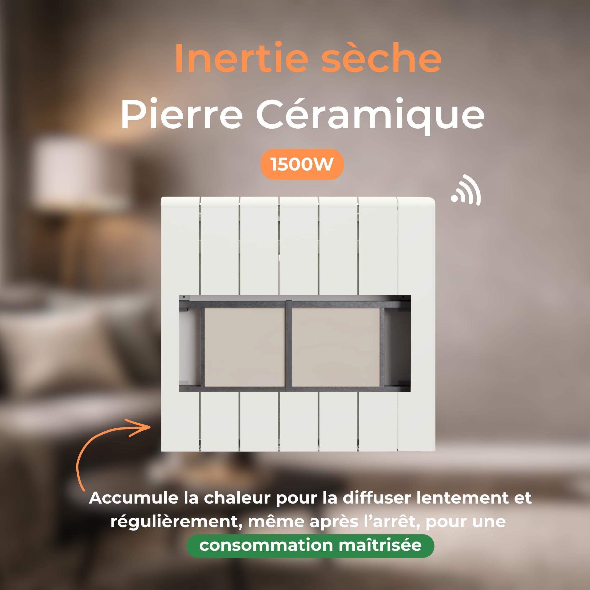 Aluminiowy grzejnik elektryczny bezwładnościowy suszarka ceramiczna podłączony WIFI 1500W Programowalny termostat Biały Cosyup Ulya 3 lata