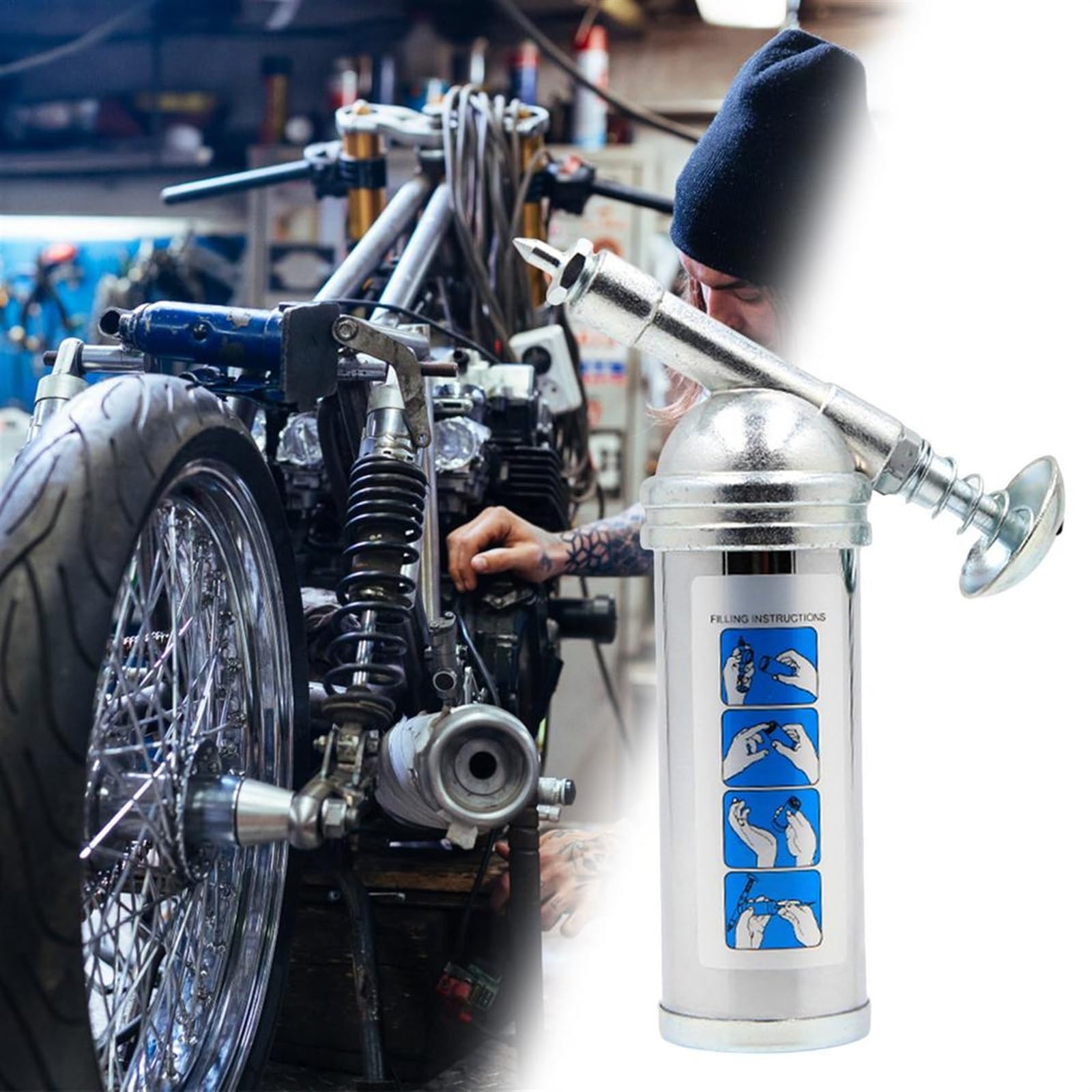 Łącznik do smarownicy Złącze pistoletu smarowego 1000psi 80cc narzędzie do obsługi olejarki wysokociśnieniowej smarownice wtryskiwacze do motocykla Moto