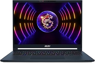 MSI Stealth 14 Inch QHD Gaming Laptop - (Intel Core i7-13700H, Nvidia GeForce RTX 4050, 16GB RAM, 1TB SSD, Windows 11 Home) - Blue