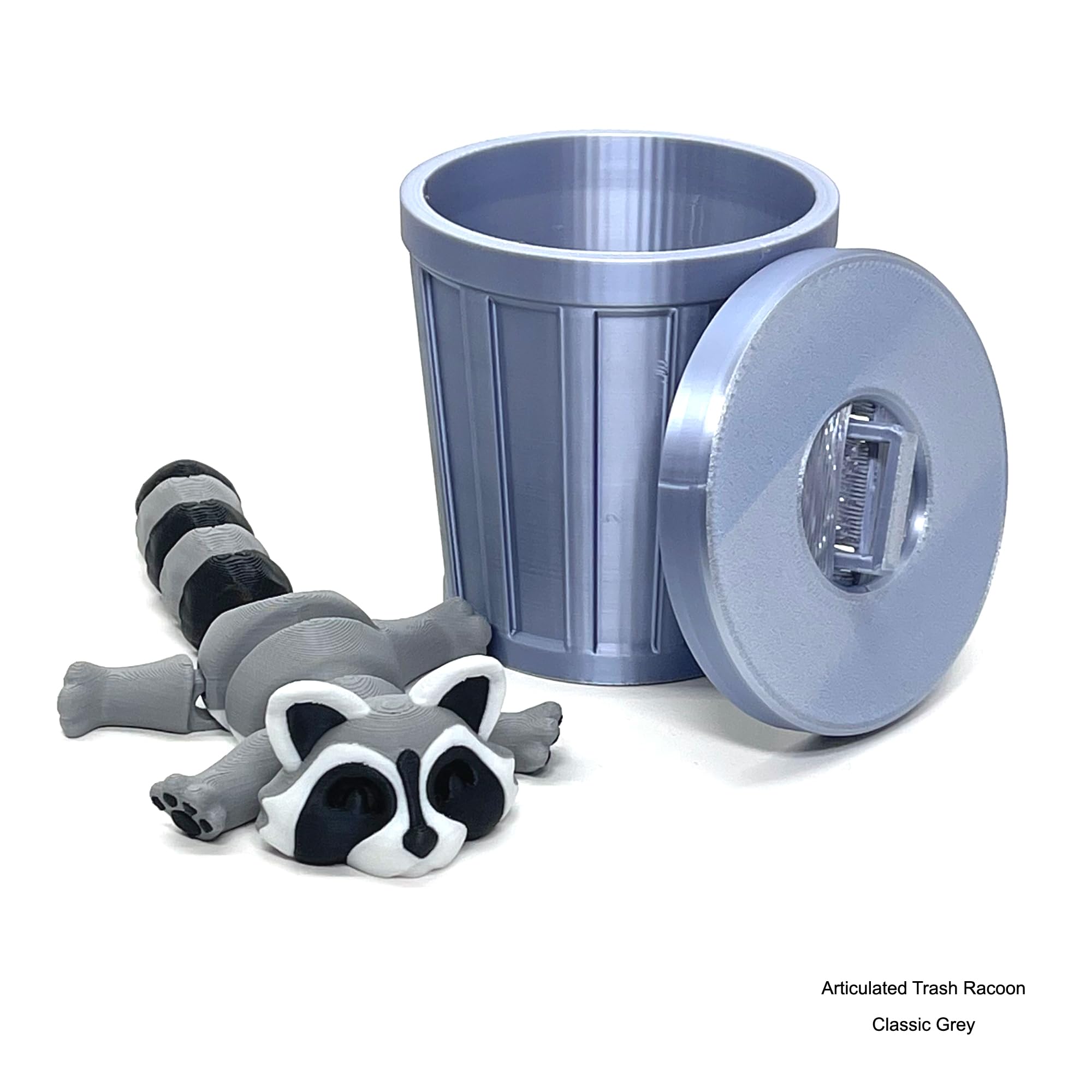 Amazon.com: Articulated Racoon with Trash Can, 3D Printed Racoon