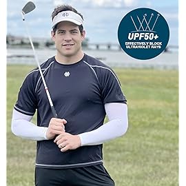 Aegend 3 Pair Sun Protection Cooling Arm Sleeves Compression - Tattoo Cover up - Sun Sleeves for Men Women Youth