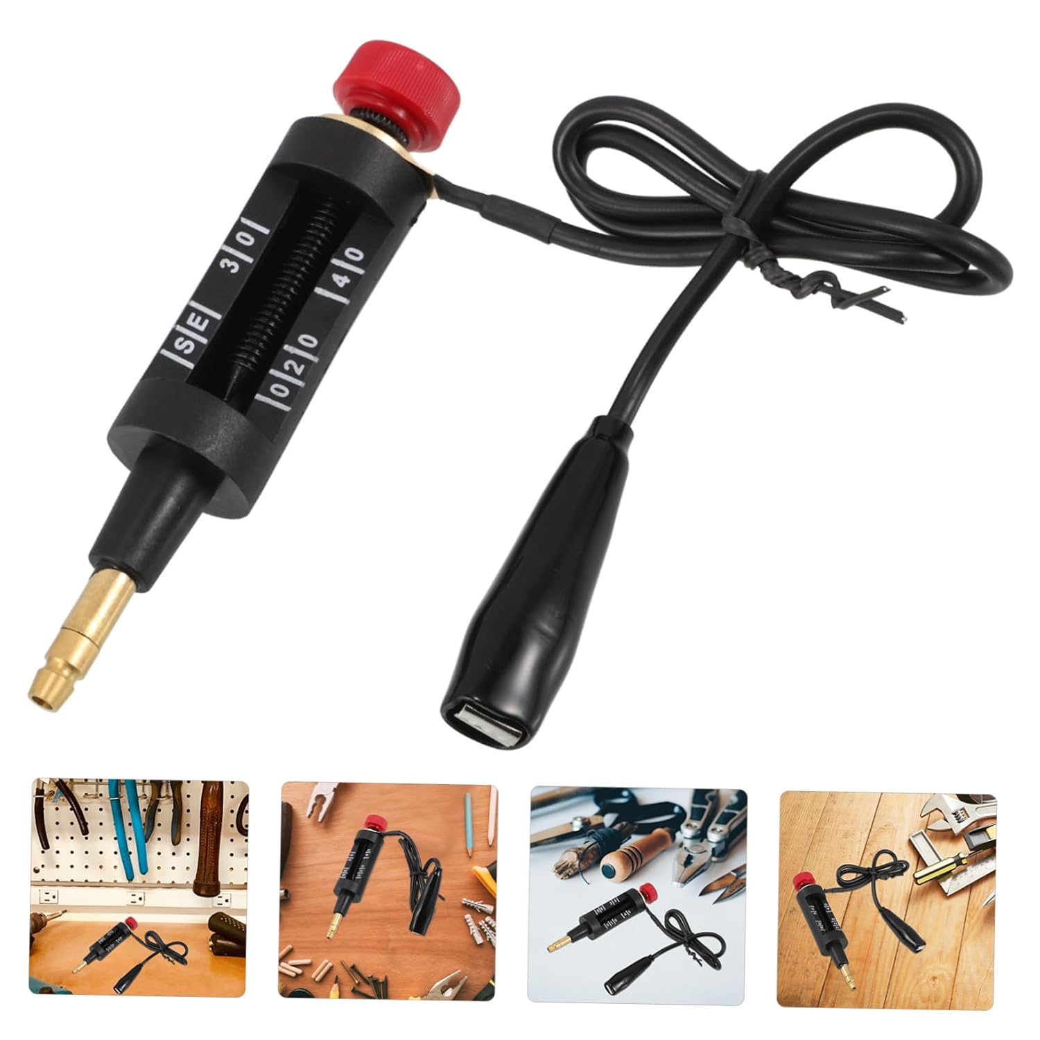 Automotive Spark Tester Adjustable Electrical Tester for Car Ignition Systems Compact Handheld Design Materials Easy to Use Multifunctional Circuit Probe Tool for Vehicles and