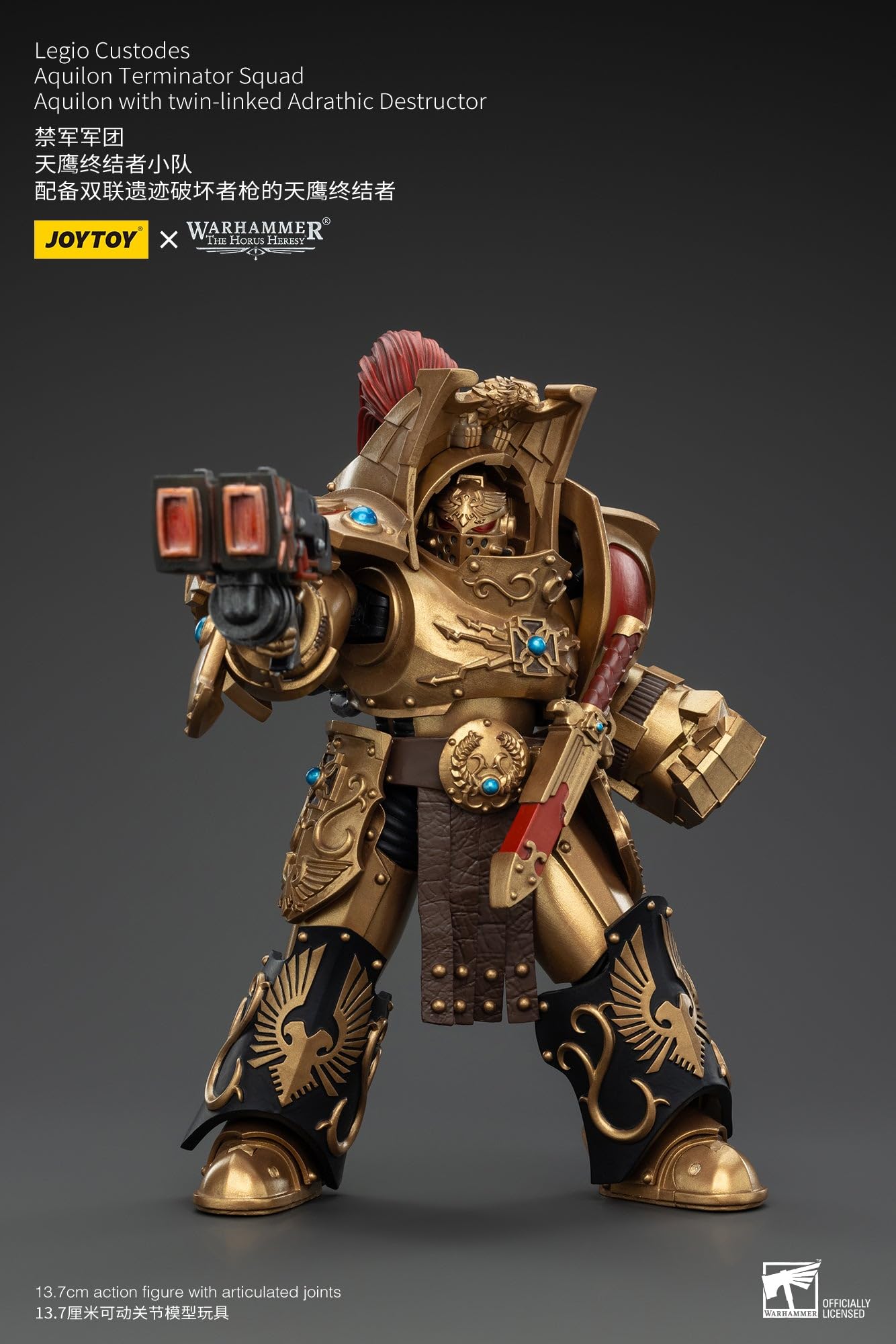 JoyToy Warhammer 40K Legio Custodes Aquilon Terminator Squad z destruktorem figurka w skali 1:18