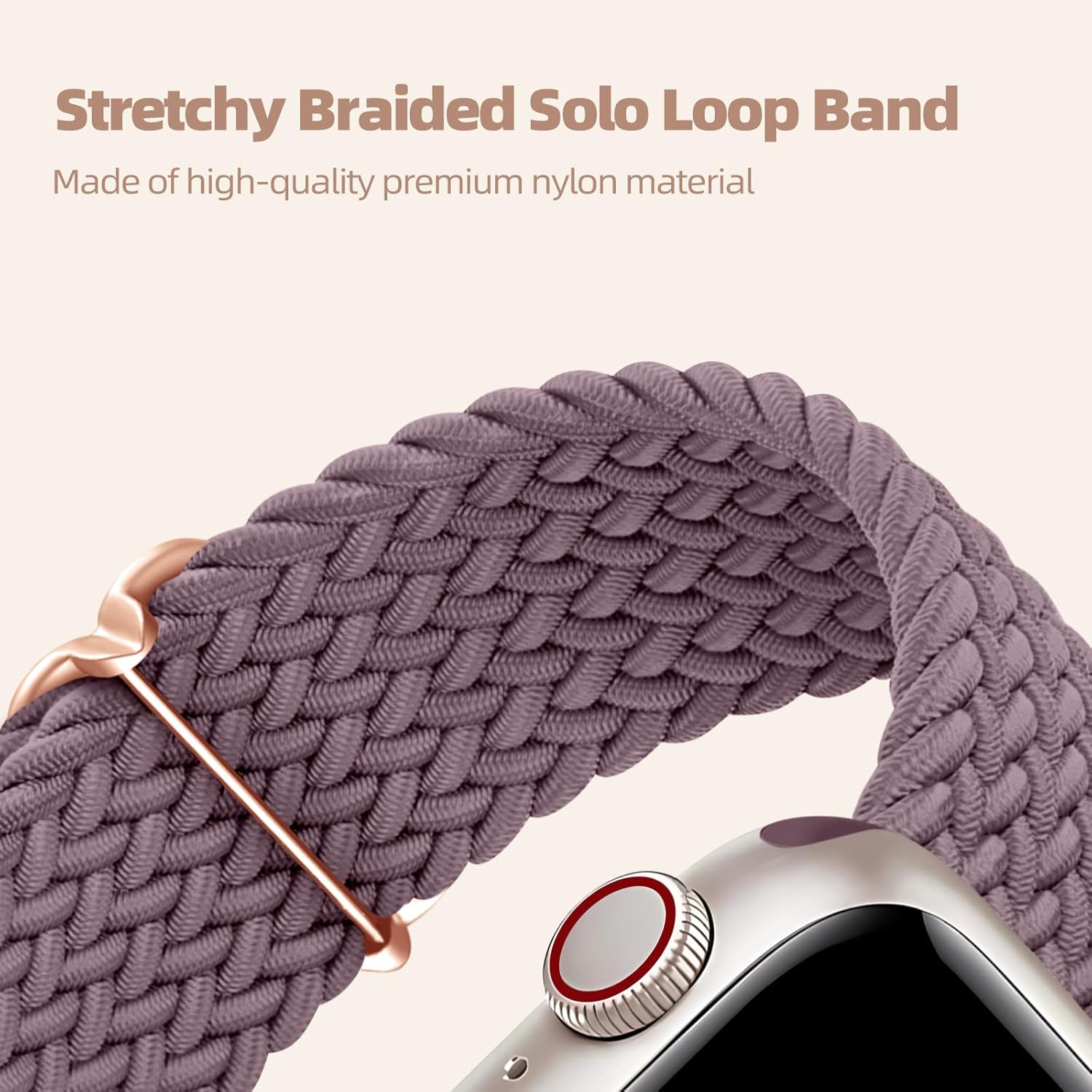 DaQin 4 Pack Braided Stretchy Solo Loop for Apple Watch Bands Women Men 40mm 41mm 42mm 44mm 45mm 46mm 49mm 38mm, Soft Nylon Elastic Sport Strap for iWatch Band Series 11 10 9 8 7 6 5 4 3 2 1 SE Ultra - Image 2