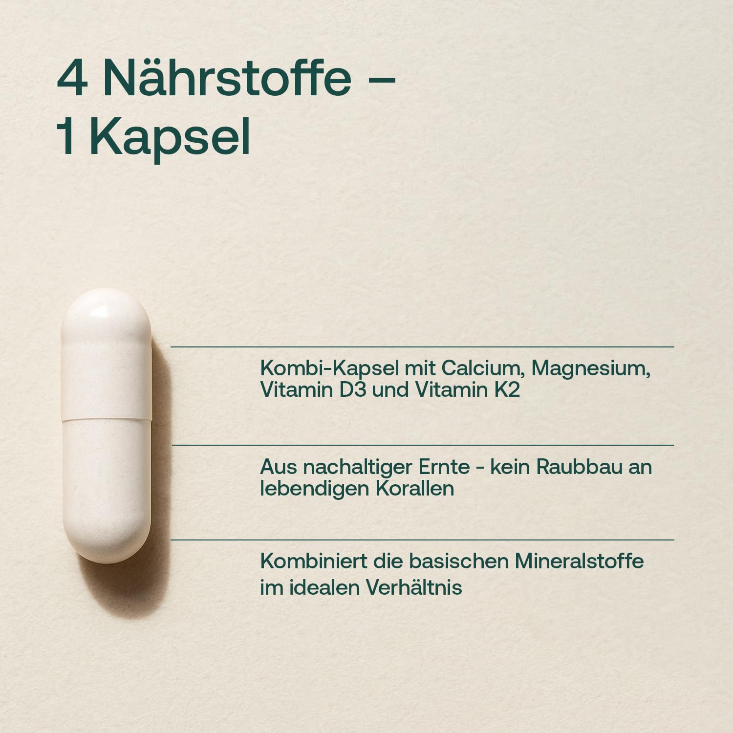Effective Nature Sango Meereskoralle + Vitamin D3 K2 - hochdosiert | Mit Calcium & Magnesium im optimalen 2:1 Verhältnis - 120 Kapseln - ohne Zusätze - laborgeprüft