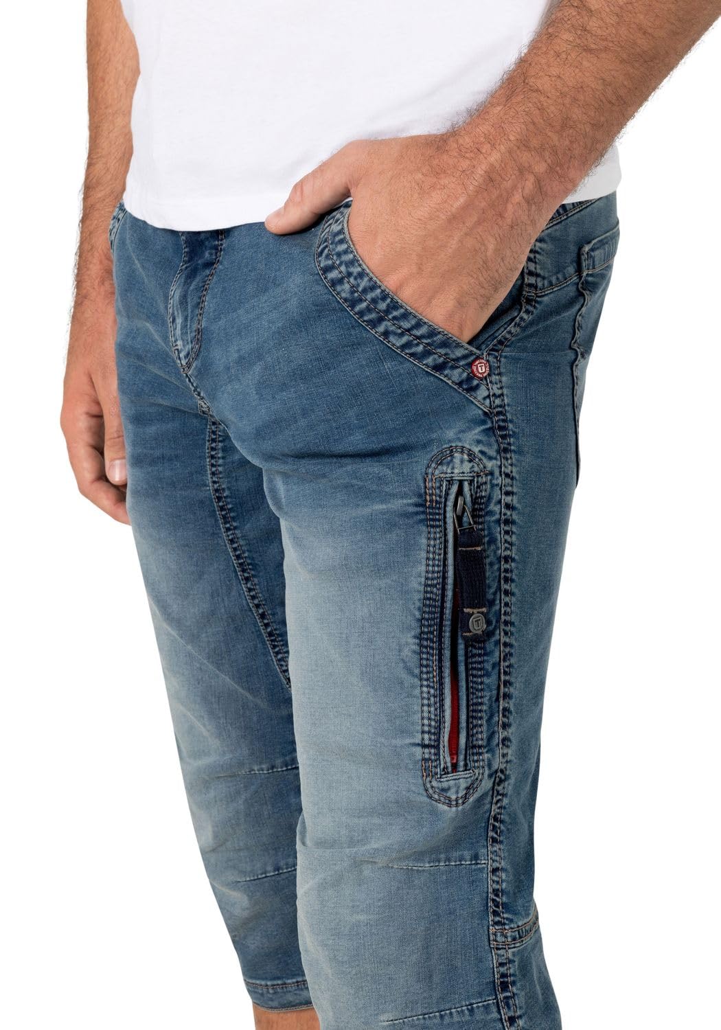 Timezone Herren 3/4 Jeans Shorts 25-10027 ConnorTZ knielange Jeanshose