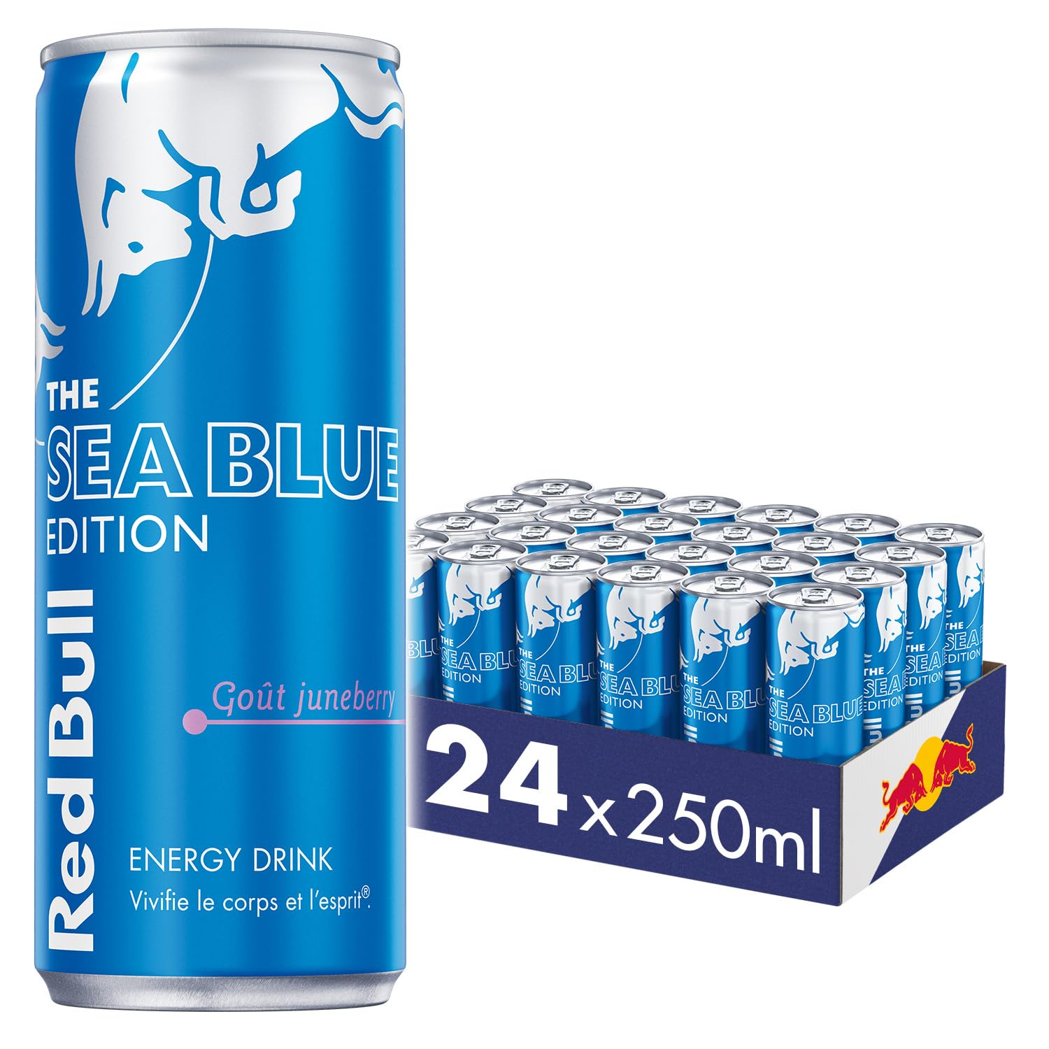 Red Bull, Boisson énergisante, Goût Juneberry, lot de 24x250ml