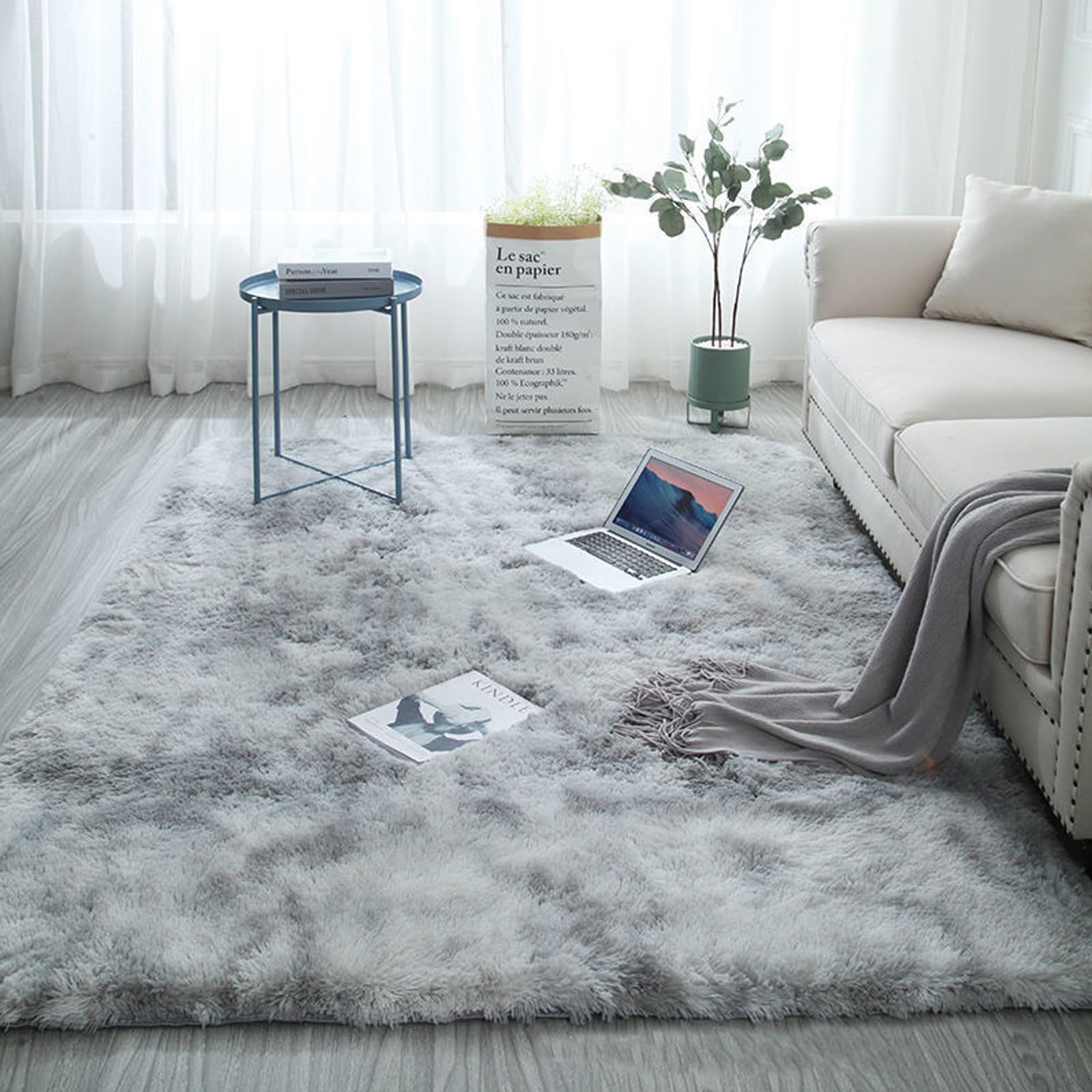 Tapis doux et moelleux avec dossier antidérapant sécurisé 110x280