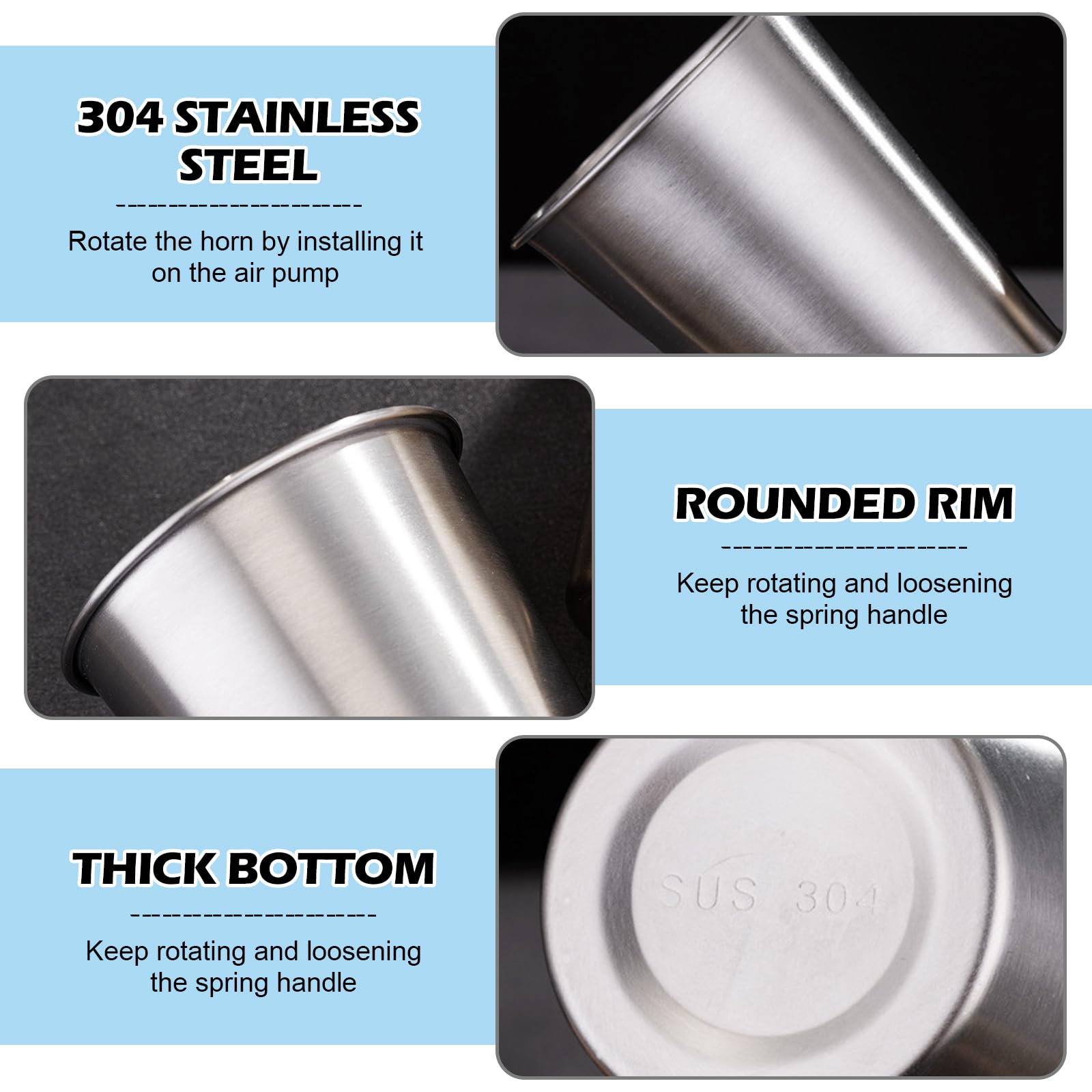 15 Stück Edelstahlbecher 260 ml, Edelstahl Becher Set, Camping Becher, Stapelbar Trinkbecher Schnapsbecher Metallbecher Bierkrüge, Edelstahl Tassen für Zuhause, Restaurant, Party, Picknick