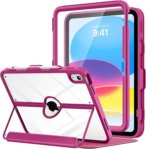 Miniatura 26 de MoKo Funda para iPad de 11 pulgadas (A16) de 11ª generación 2025/iPad de 10ª generación con soporte para lápices 2022 de 10.9 pulgadas, protector