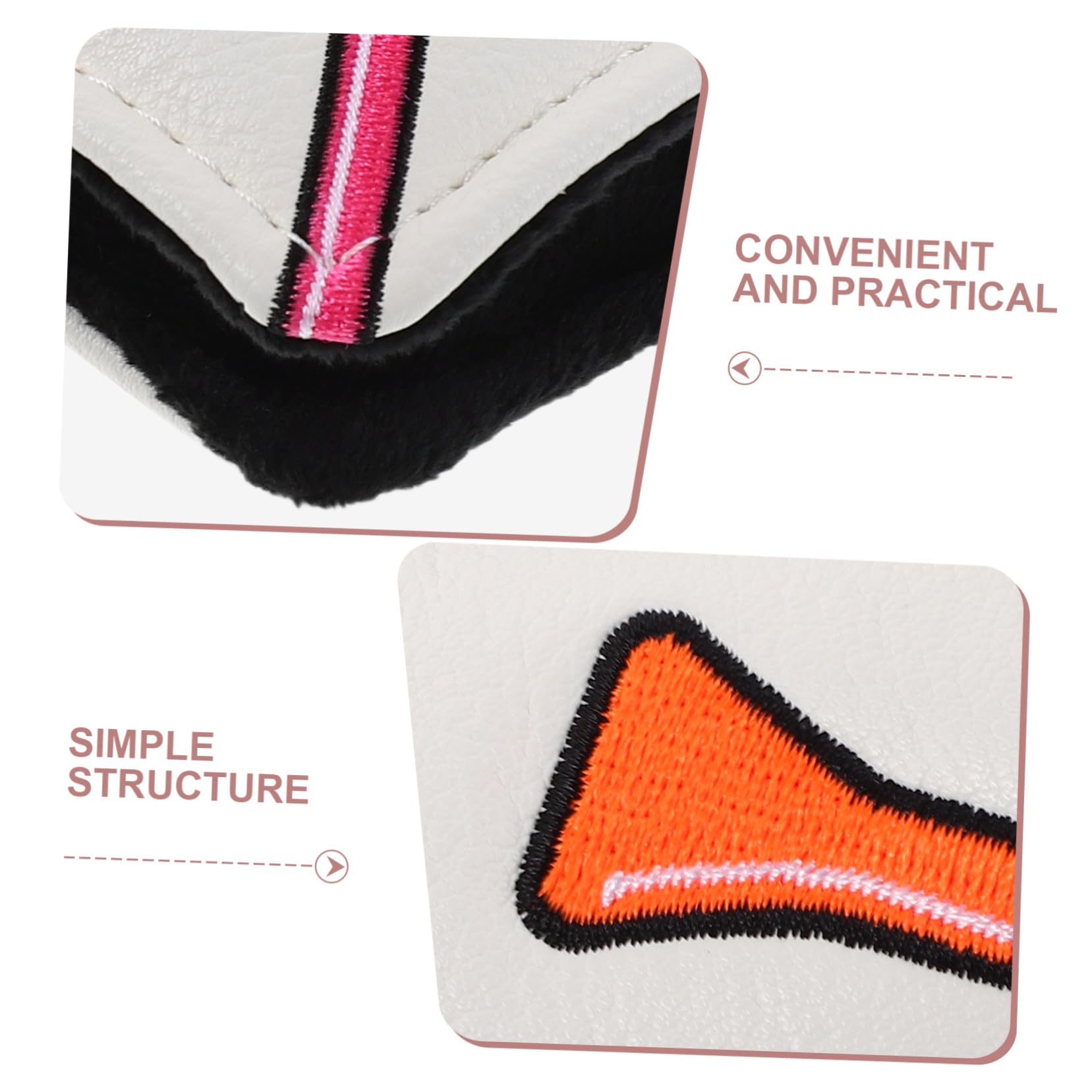 SUPVOX Funda para Putter de Golf con Bordado de tee Forro de Felpa Protección para Madera y Driver Accesorios Portátiles para Golfistas Hombres y Mujeres