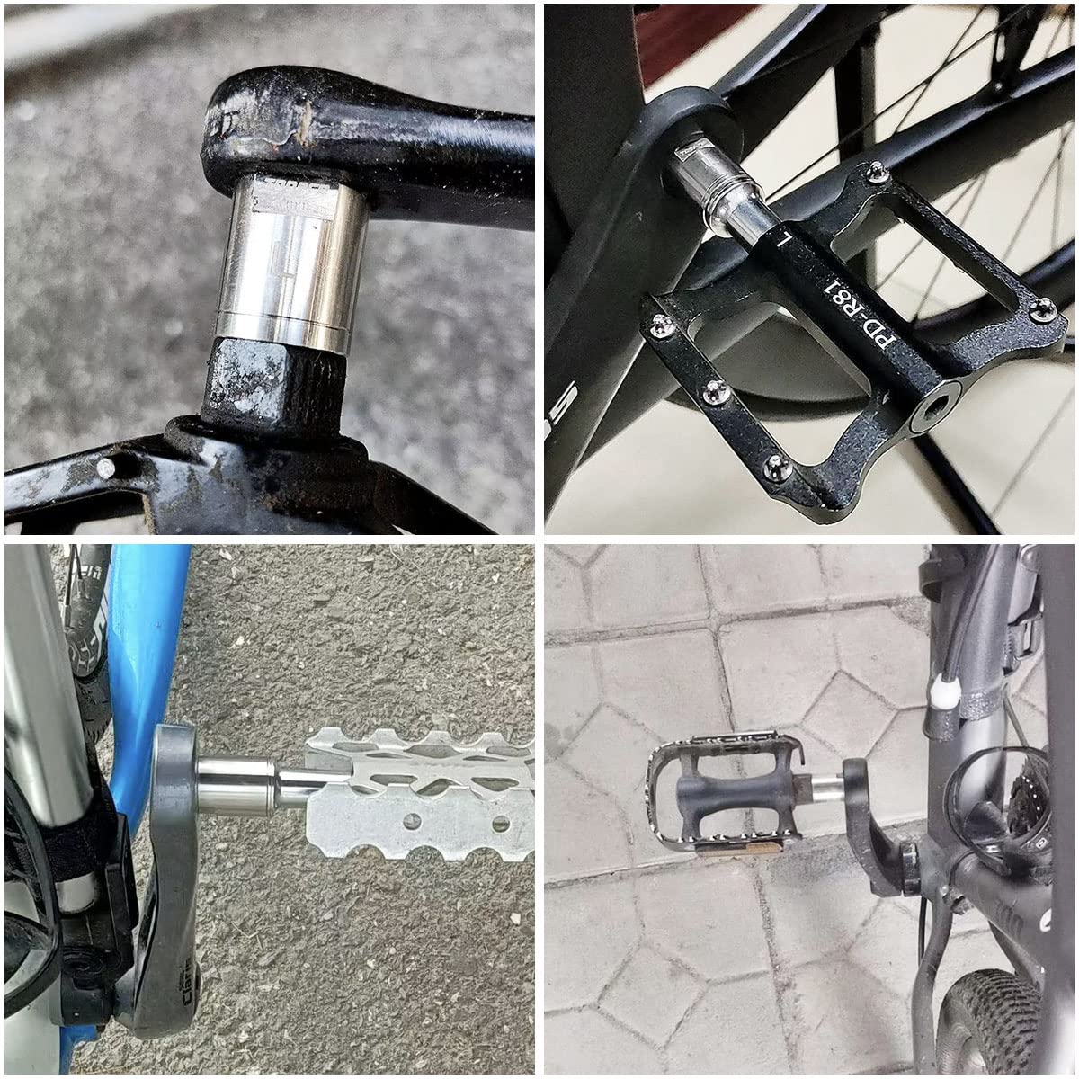 Fahrrad-Pedalverlängerung 20 Mm – 1 Paar Aus Chrom-Molybdän-Stahl, Für 9/16 Zoll Pedale