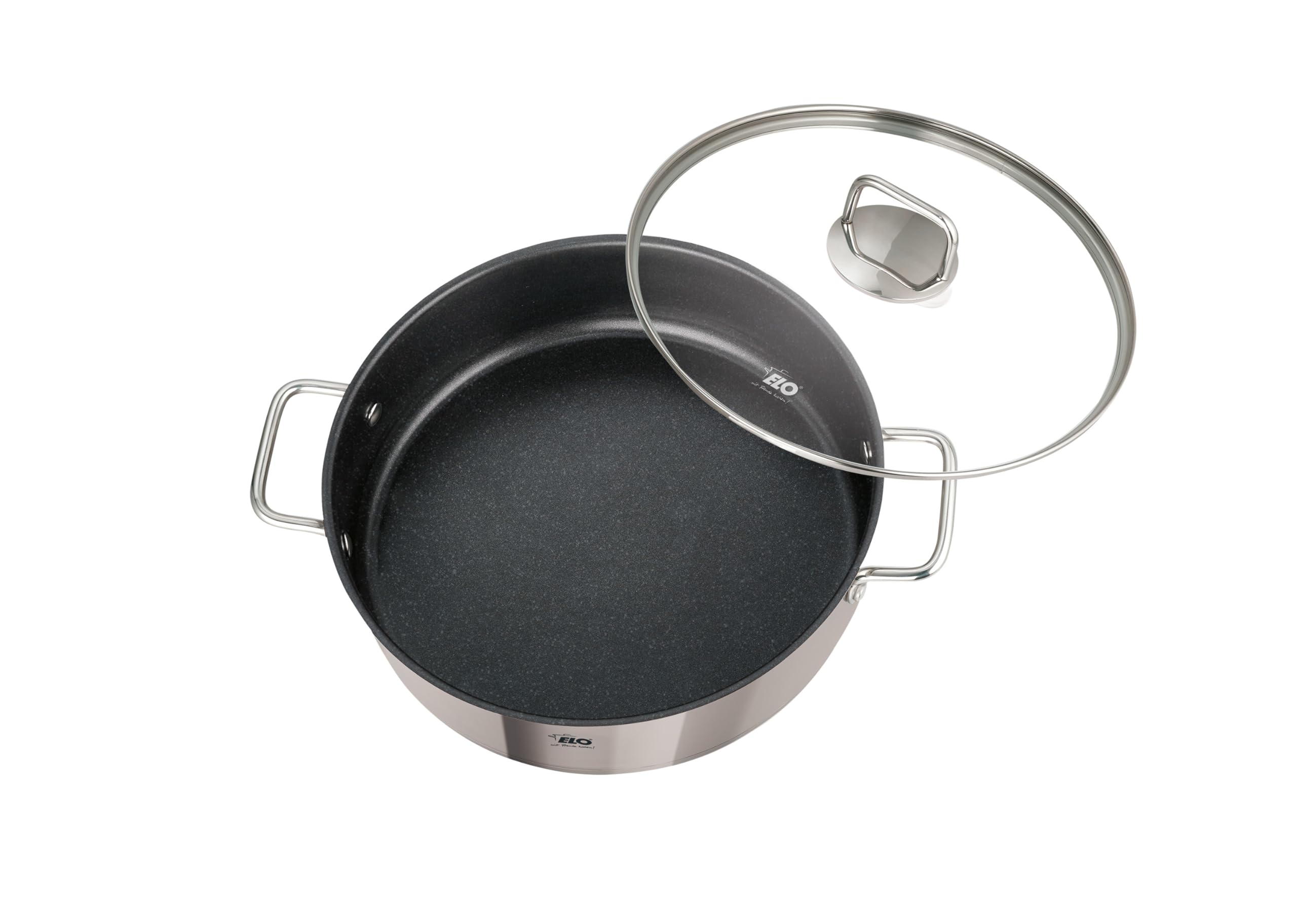 ELO Servierpfanne Citrin 28cm, Edelstahl 18/10 - Induktion, Literskala