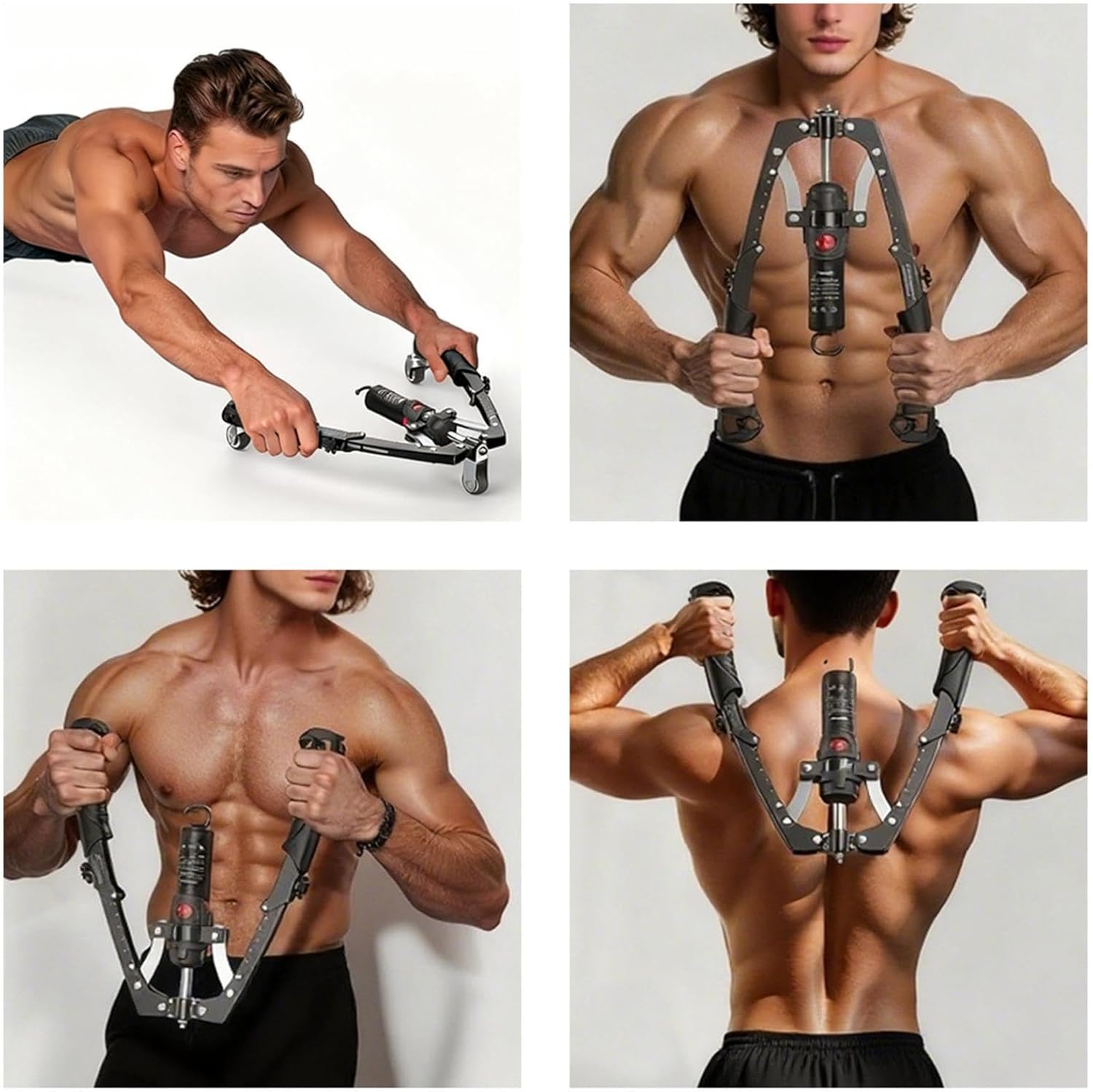 Adjustable Hydraulic Twister Arm Trainer, Hydraulic Chest Expander, Adjustable Resistance Arm Trainer, Multifunctional Workout Equipment for Home Gym, Muscle Training for Chest Shoulders Back