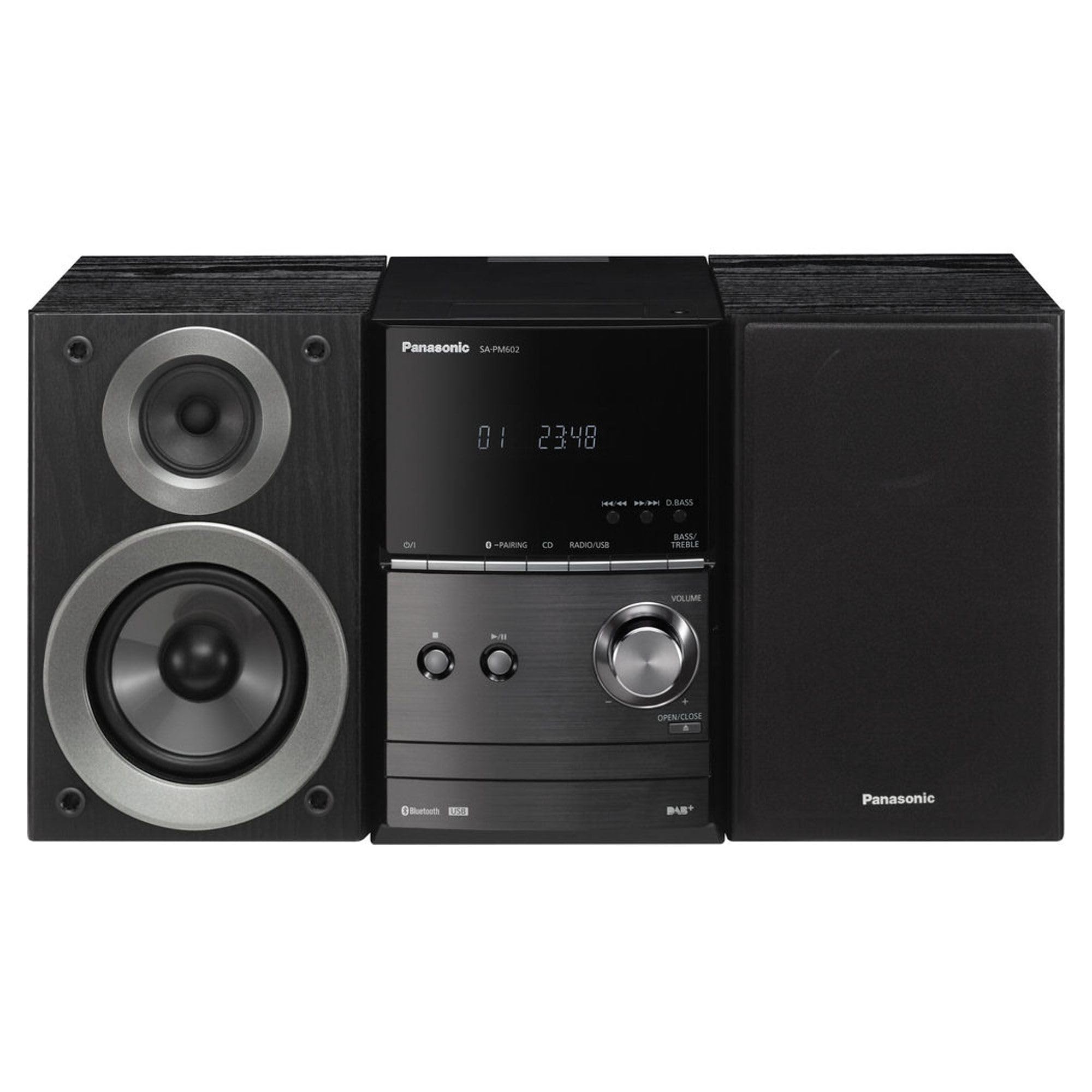 Panasonic SC-PM602 Wireless Traditional Hi-Fi Micro System, with CD player and DAB tuner, Black