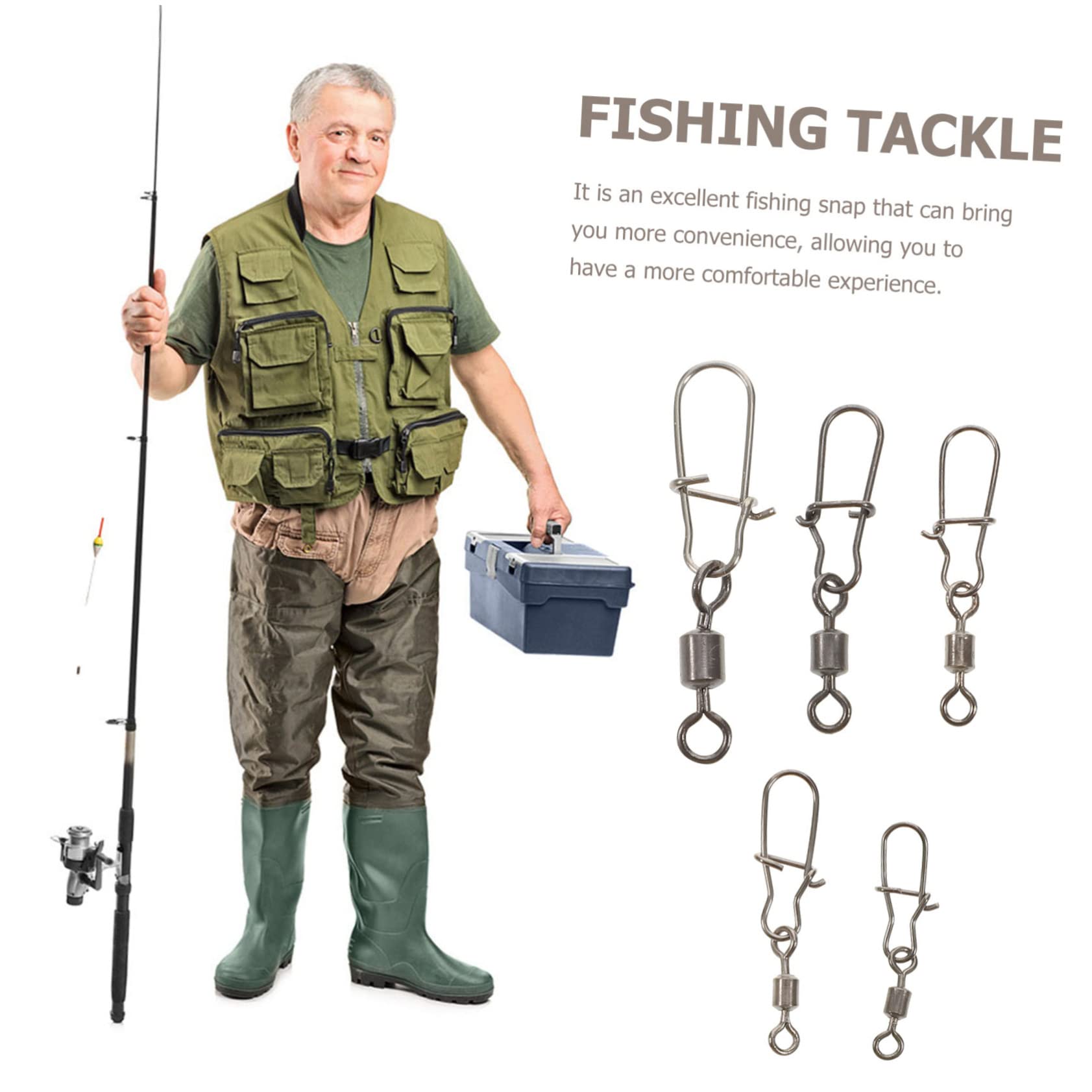 Toyvian Anneau Rotatif pour Douce Émerillons De Pêche À Haut Émerillon en Acier Inoxydable