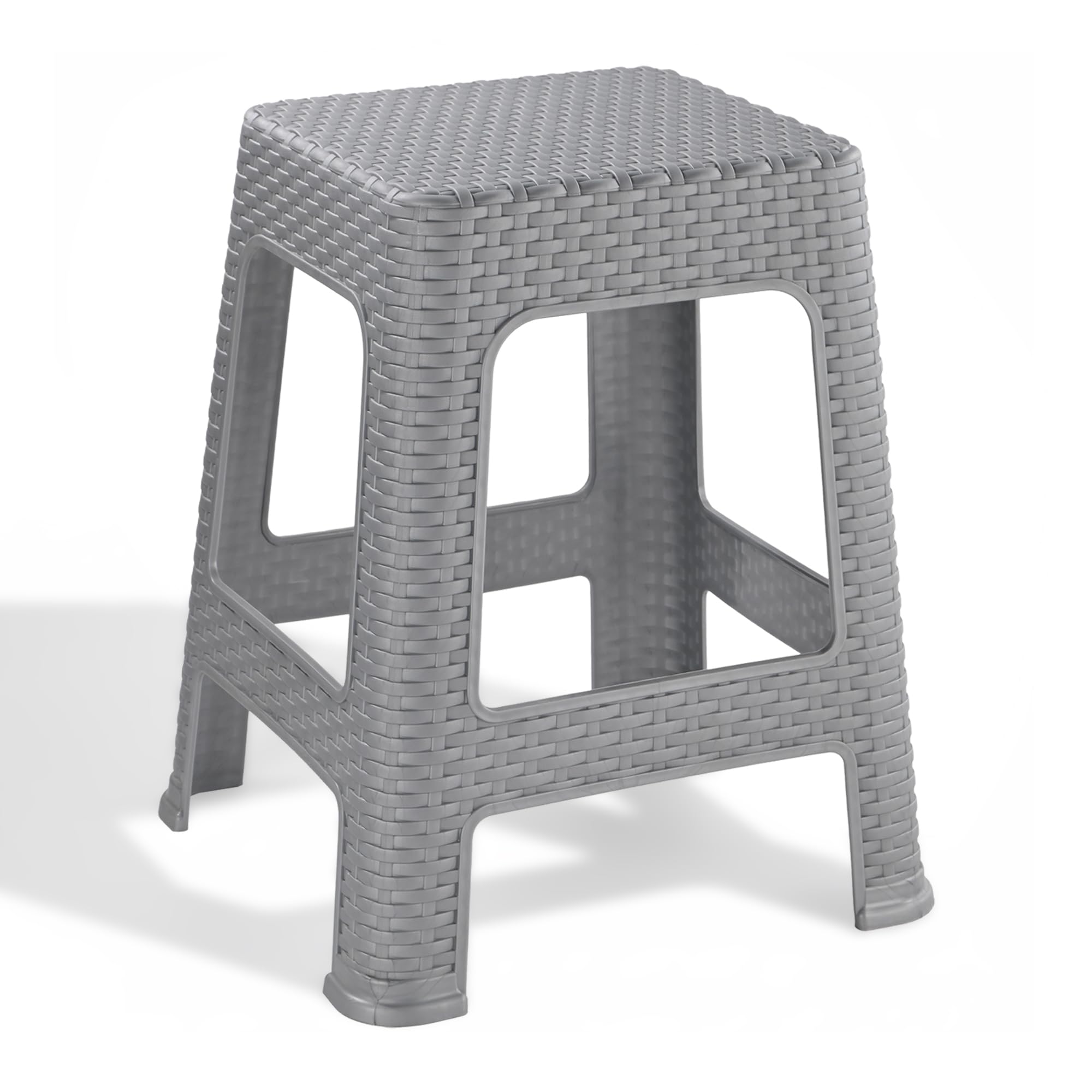 Kuber Industries Optima Stool - Black -11