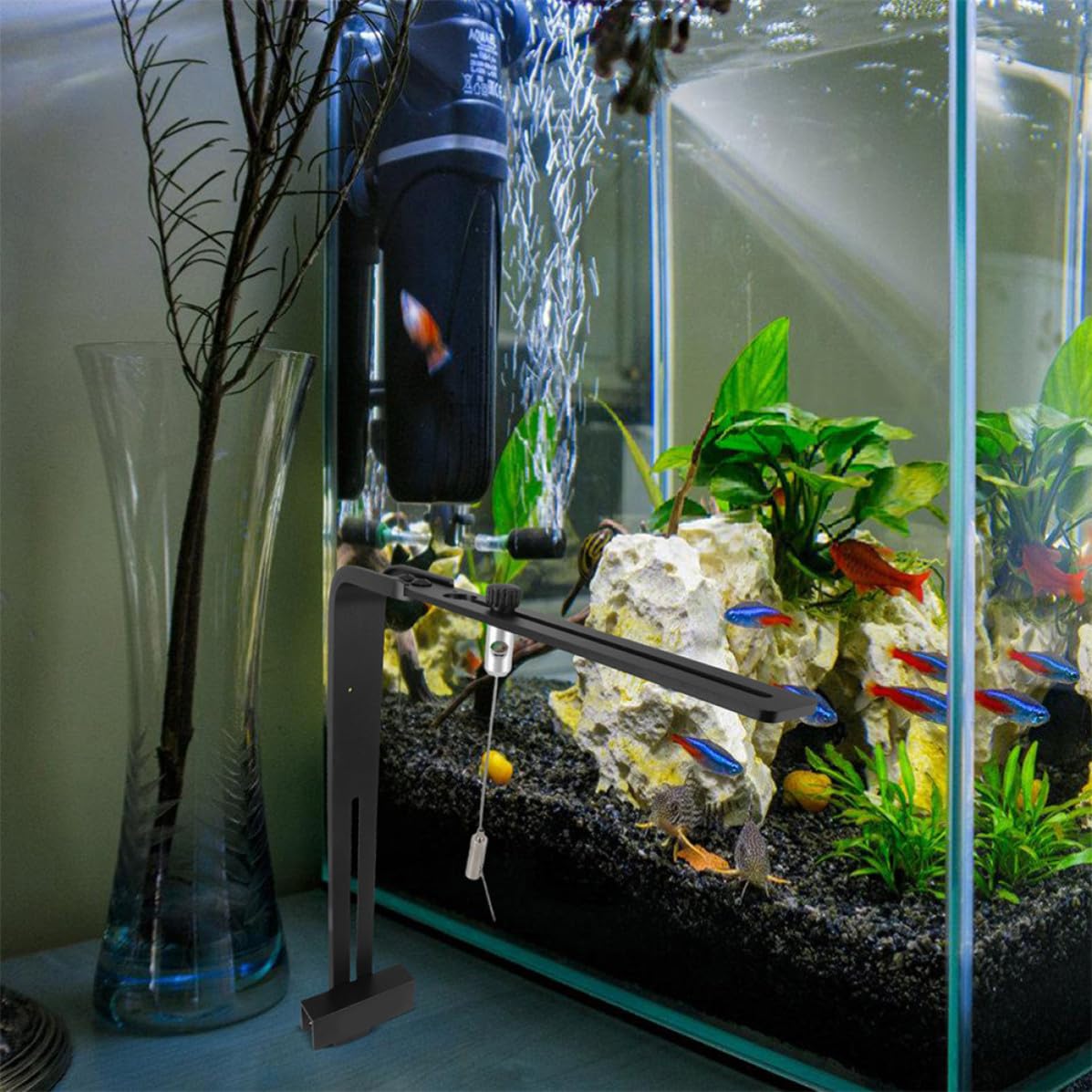 2 Stück Verstellbare Aquarium Beleuchtungshalterung