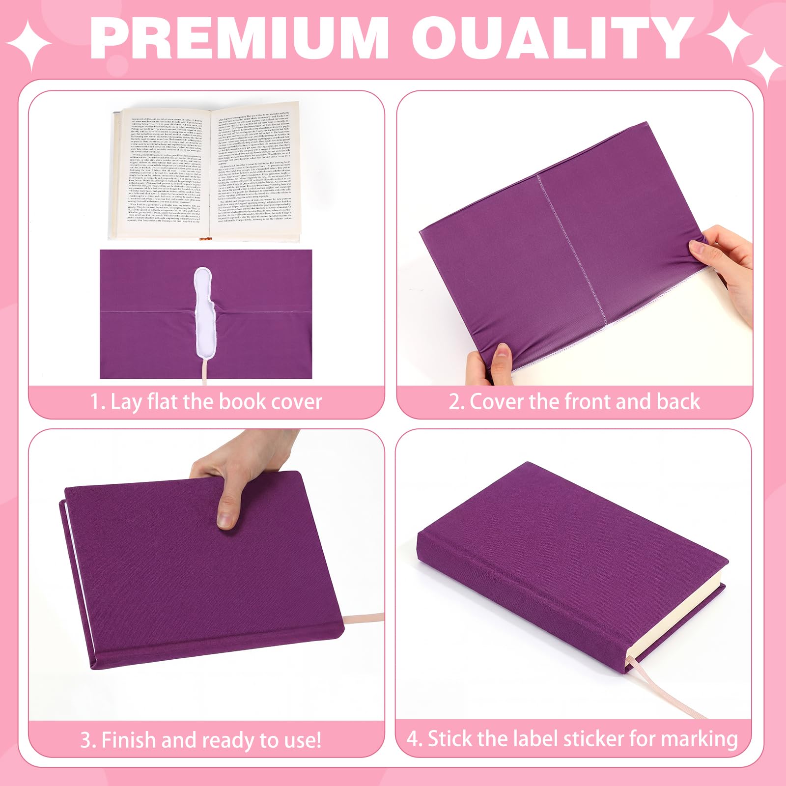 Gilprop Confezione da 12 copertine per libri elastiche, 22 x 37 cm, lavabili e riutilizzabili, adatte per libri di testo e quaderni con copertina rigida da 22-28 cm (colori pastello)