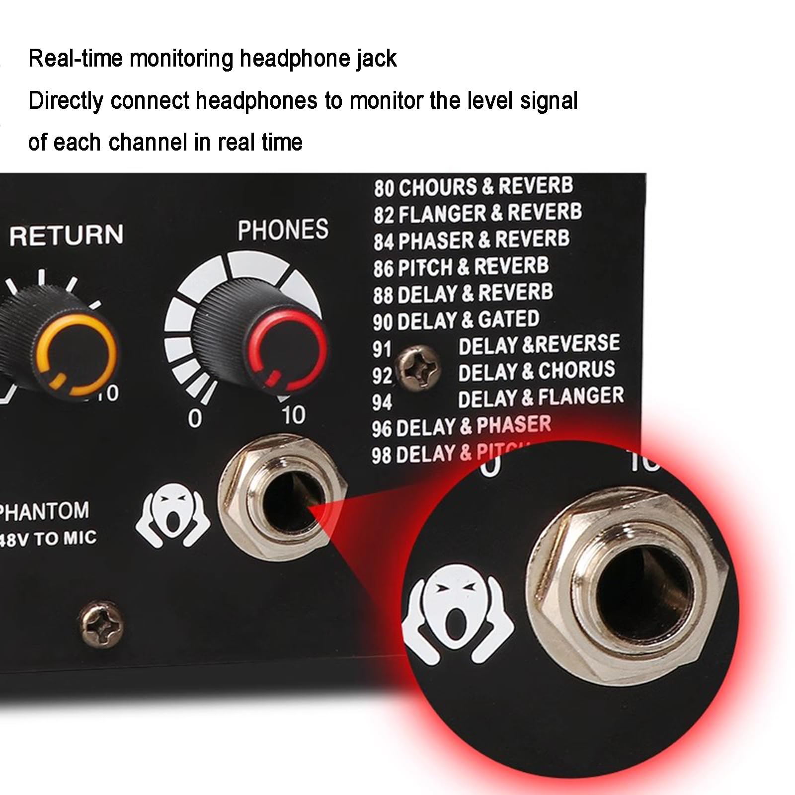 Mikser liniowy stereo, przedwzmacniacze mikrofonowe z 8 wejściami, mikser audio do montażu w szafie, 3-pasmowy korektor na kanał, obsługa odtwarzania USB/MP3, wejścia XLR, do studia