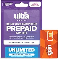 Vista 8 de $24/mes. Plan telefónico prepago Ultra Mobile con llamadas ilimitadas, mensajes de texto y 8 GB de 5G • Datos 4G LTE durante 1 mes