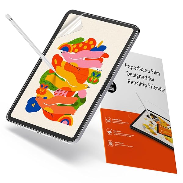 KCT 2 Pack Paperfeel Screen Protector Compatible with iPad A16 11th Generation 2025 11 inch/iPad 10th Generation 2022 10.9 inch & iPad Air 11 inch M3 2025 & M2 2024, Write as Real Paper, Anti Glare