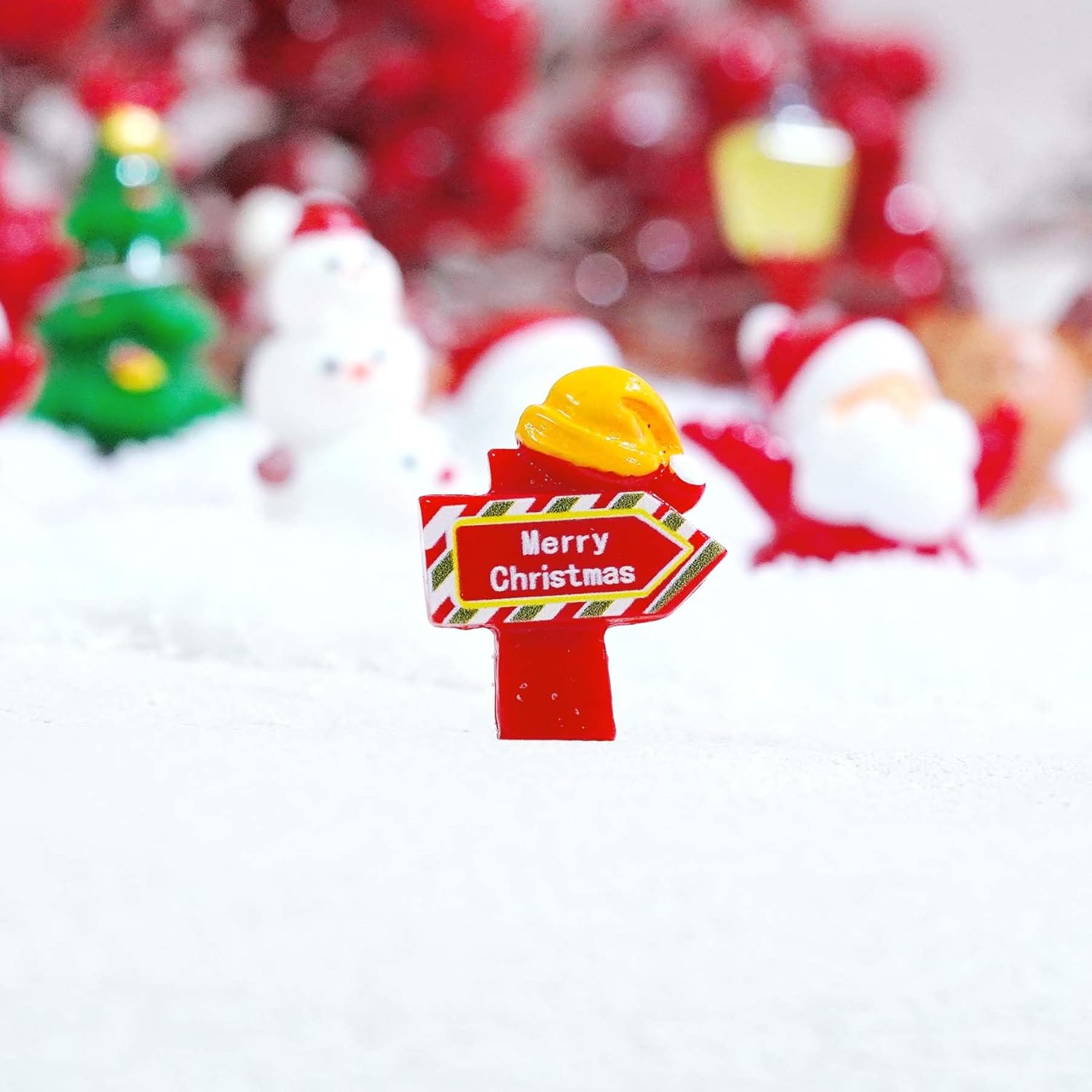 12 Pcs Mini Christmas Figurines – Resin Santa, Snowman, Reindeer & Xmas Decor Set for Miniature Scenes, Crafts, Dollhouse Ornaments & Holiday Table Decorations - Image 8