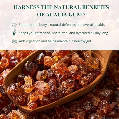 Miniatura 4 de Nutriwish Goma de acacia 7 onzas (7.05 oz)  Fibra prebiótica 100% natural  Apoyo a la salud intestinal  Vegano y sin gluten  Ideal para batidos,