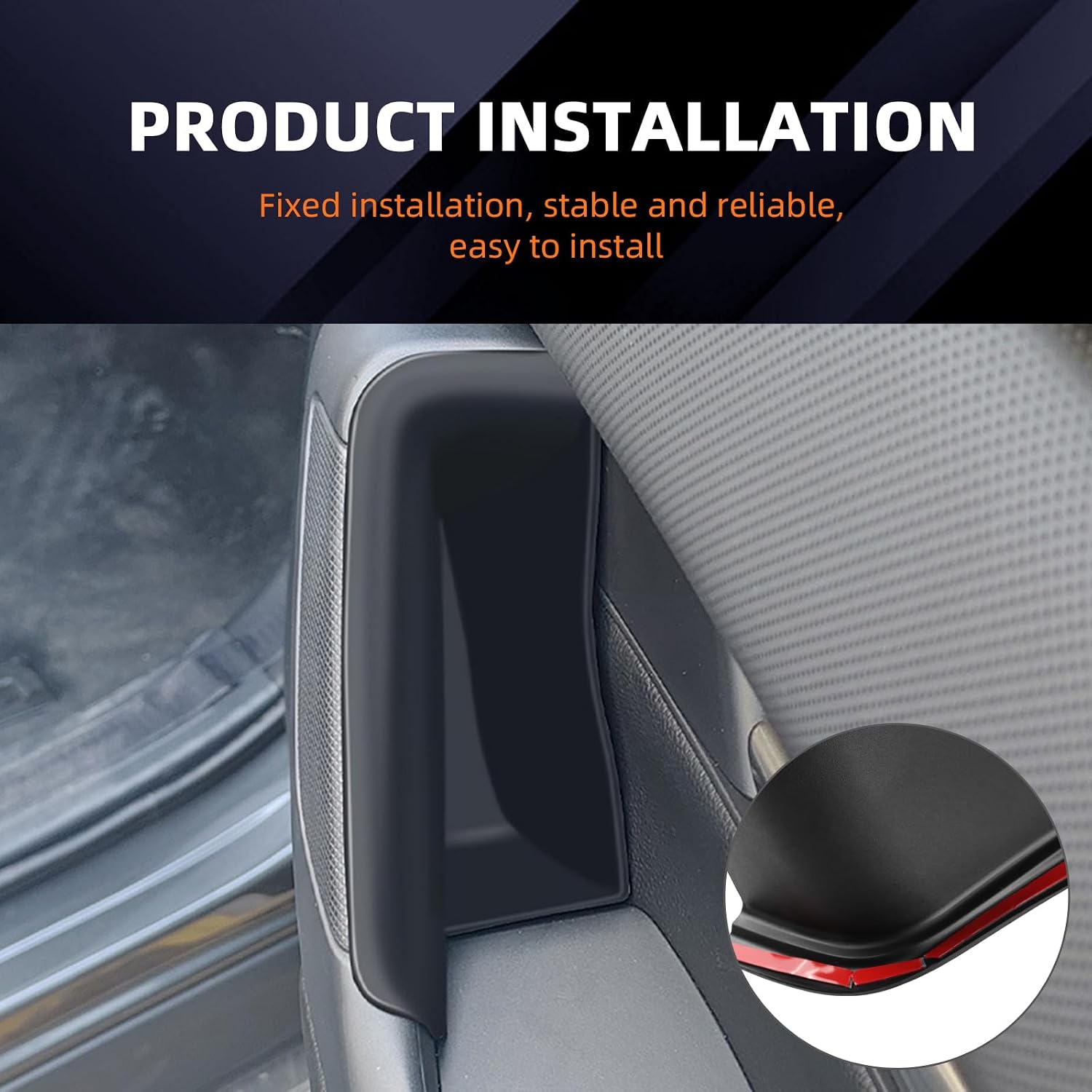 Door Storage Box for 2022-2025 Mazda CX60 2024-2025 Mazda CX70 CX80 CX90 Door Organizer Tray Slot Pockets Car Interior Protection Accessories 4Pcs