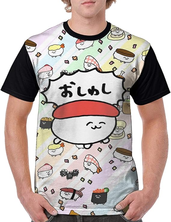 Amazon Co Jp おしゅしだよ2 春 夏メンズ 半袖 Tシャツ 面白い図案 デザイン カジュアル丸首 Tシャツ 吸水速乾 レジャー ファッション 夏のプレゼントポリエステル100 男女兼用 ファッション