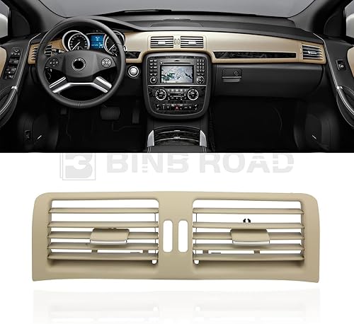 Miniatura 6 de BINB ROAD Ventilación de aire de CA para salpicadero central delantero beige 2518300554 compatible con Mercedes Benz R350 R500 W251