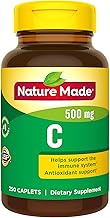 Nature Made Vitamin C 500 mg, Dietary Supplement for Immune Support, 250 Tablets Pack of 3