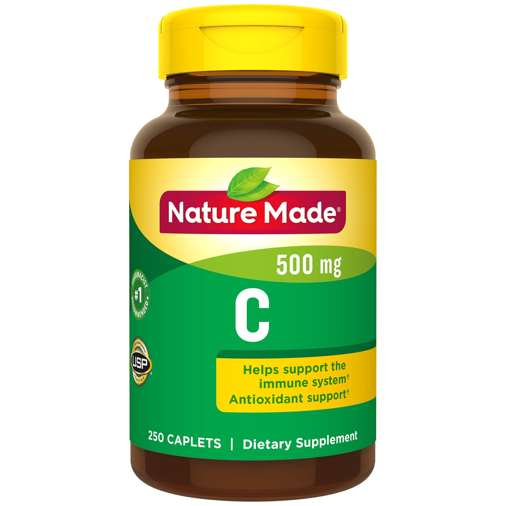 Nature Made Vitamin C 500 mg with Rose Hips Caplets, 130 Caplets — Amazon image 10