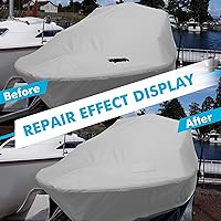 Vista 6 de Kit de reparación de cubierta de barco, 600D Super Stick Autoadhesivo Kit de reparación de cubierta de barco para reparar cubierta de piscina