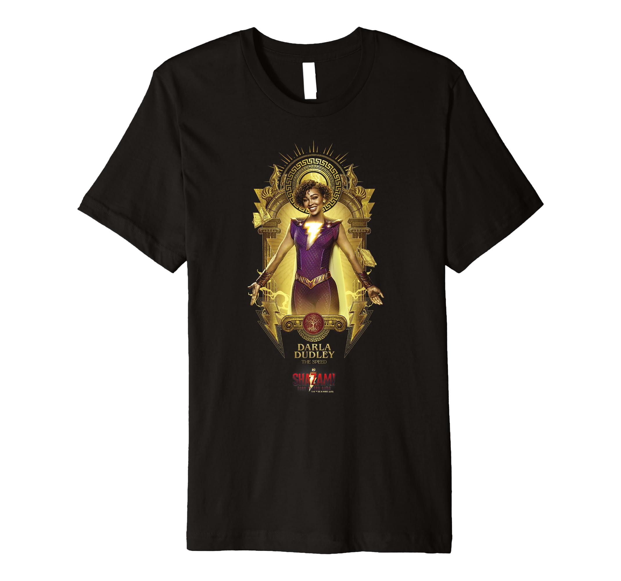 Fury of the Gods Darla Dudley The Speed Gold Badge Premium T-Shirt
