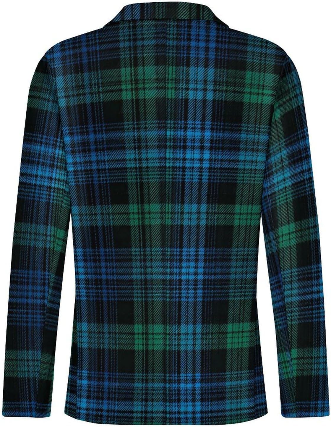 Scottish Tartan Suit Jacket for Men Print Coat Jackets Dress Suits Party Wedding