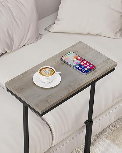 Miniatura 8 de TUTOTAK Mesa auxiliar, mesa auxiliar, mesa de sofá alta, mesa de sofá, sala de estar, dormitorio, gris TB01BG083