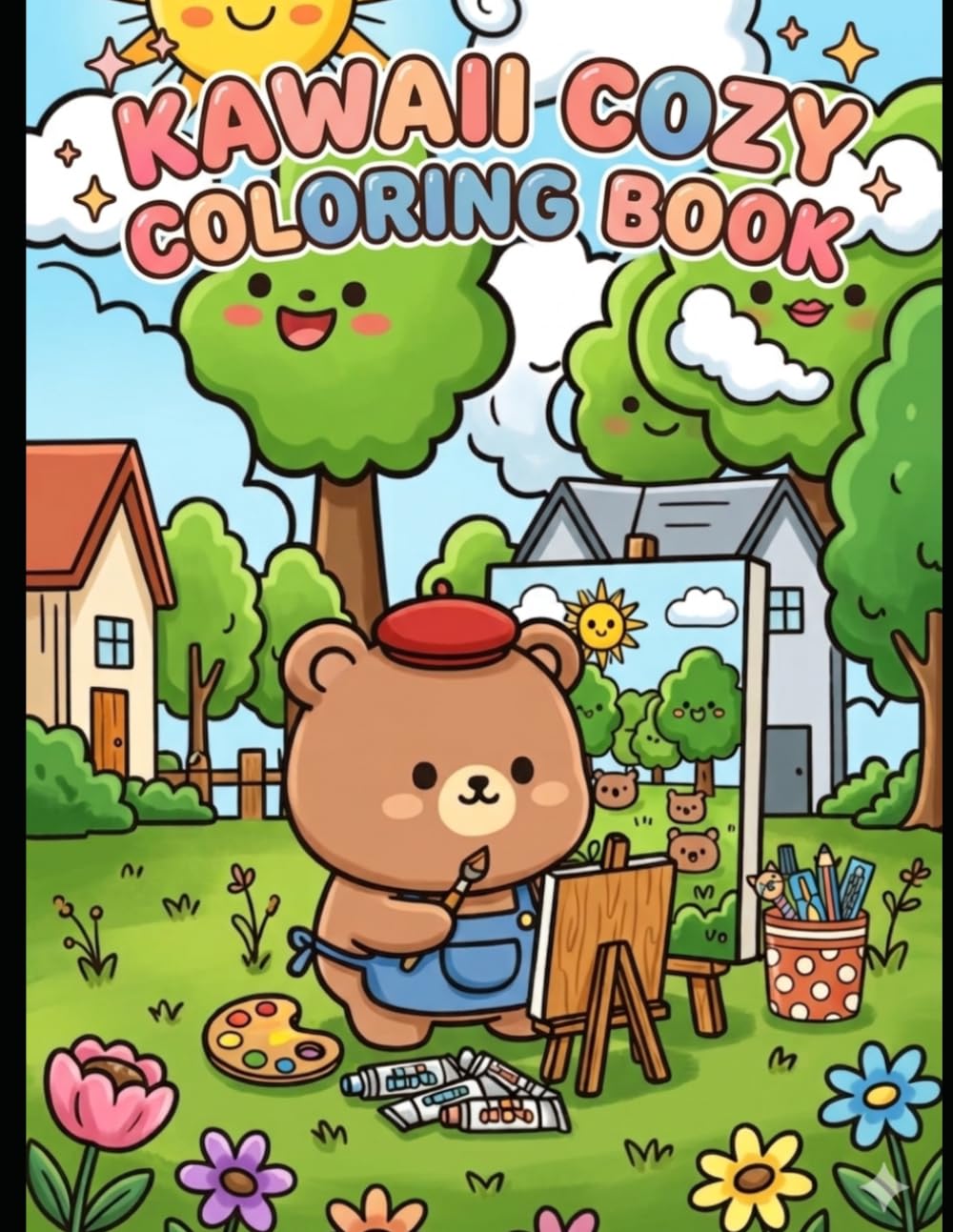 Kawaii Cozy Coloring Book: Coloring Book for all ages