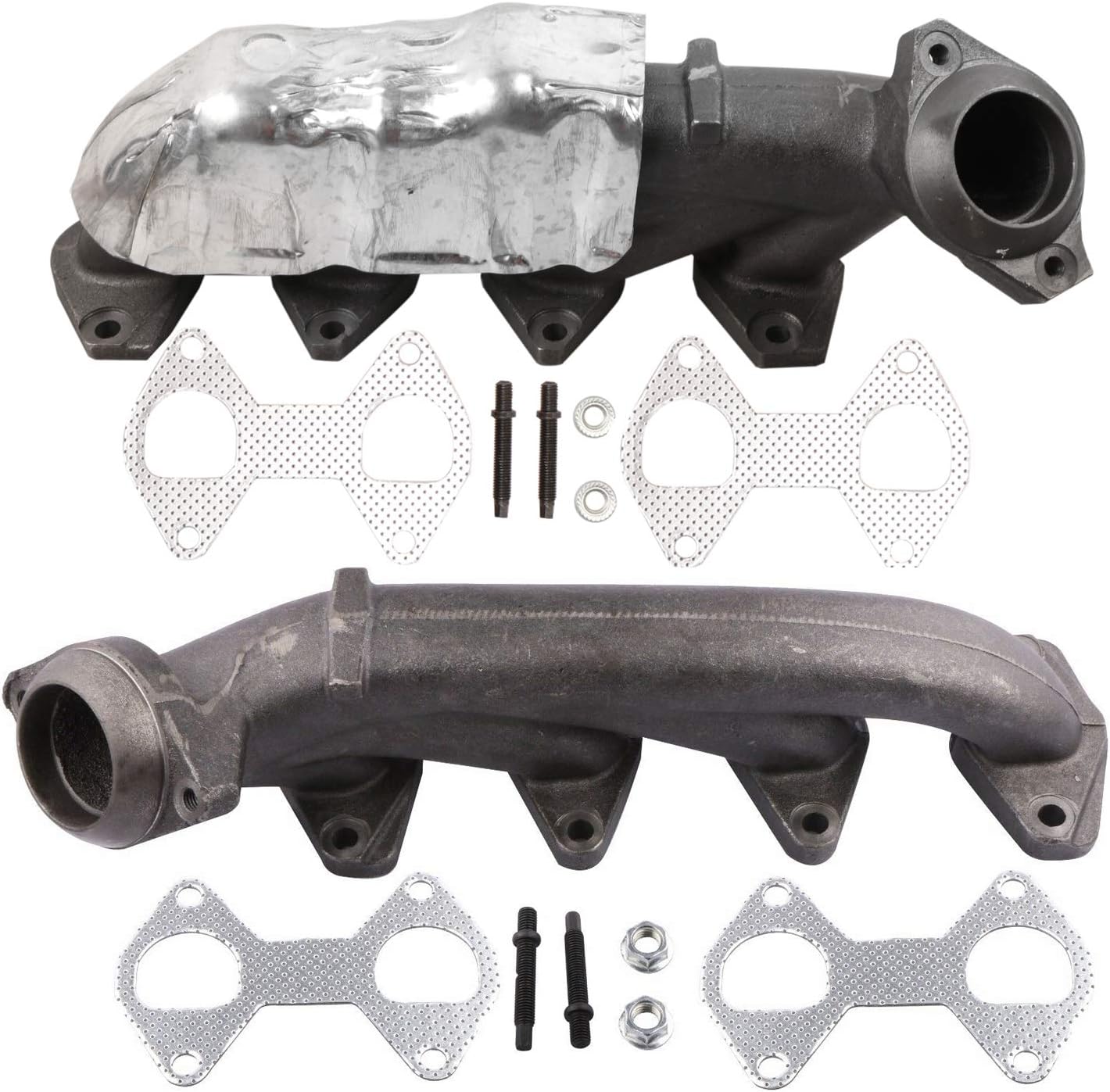 MOSTPLUS 674-695 Driver & 674-694 Passenger Exhaust Manifold Compatible for Ford F150 Expedition Lincoln Mark LT(Set of 2)