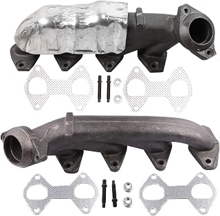 MOSTPLUS 674-695 Driver & 674-694 Passenger Exhaust Manifold Compatible for Ford F150 Expedition Lincoln Mark LT(Set of 2)
