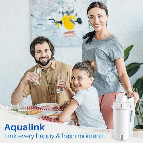 Miniatura 7 de AQUALINK JFC002 Repuesto para filtro de agua Brita Longlast, compatible con Mavea estándar 107007, Brita Classic 35557, OB03, paquete de 6