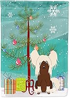 Vista 573 de Caroline's Treasures BB4243GF Bandera de jardín con texto en inglés «Merry Christmas» con texto en inglés «Merry Christmas», bandera decorativa