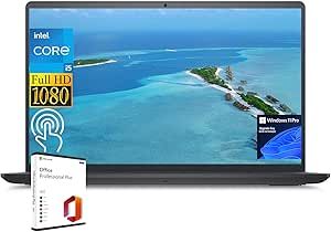 Dell 2024 Inspiron 15 Business Laptop, 15.6" FHD Touchscreen, Intel 10-Core i5-1235U, 8GB RAM, 512GB SSD, Intel UHD Graphics, Wi-Fi, Windows 11 Pro &amp; Accessories