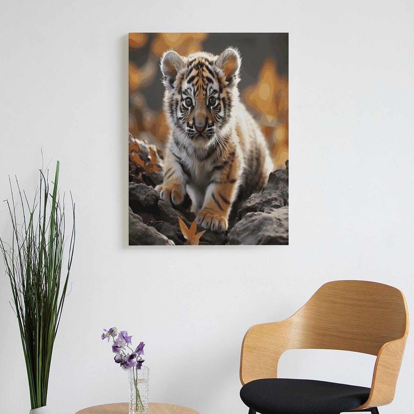 LPAGBCNU Malen nach Zahlen für Erwachsene, Anfänger, Erwachsene, Malen-nach-Zahlen-Kits auf Leinwand, Acryl-Ölfarben, Gemälde mit Pinseln als Geschenk, Wanddekoration