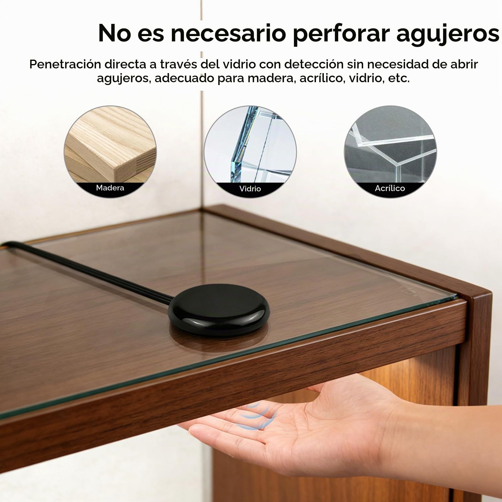 Tira LED COB,6 rodillos de iluminación para muebles con regulador táctil y detección de barrido de mano,tira LED COB cortable de 12V para vitrinas,bodegas,cocinas y estantes (2M,Blanco Cálido)