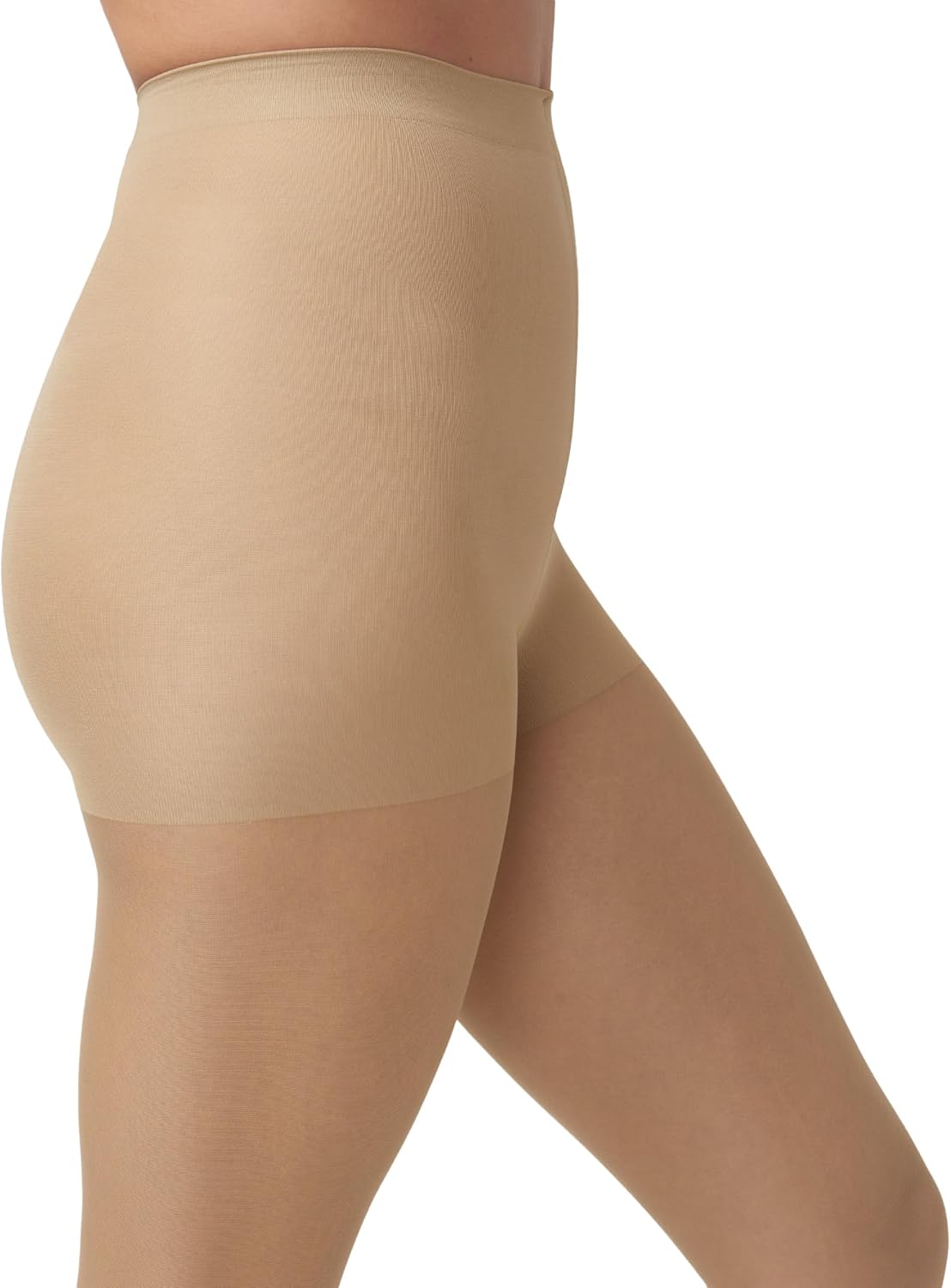 HUE Women's 2 Pack Sheer Tights Assorted Womens Tights Including Control Top, Fishnet, Lace, Toeless Pantyhose - Image 2