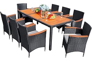 9-Piece Patio Dining Set at Clearance Prices: Stunning Outdoor Living