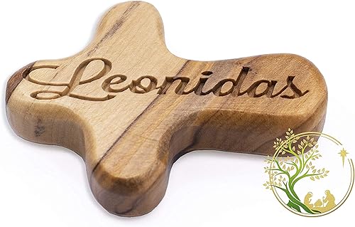 Miniatura 5 de Cruz de comodidad personalizada para bautismo, bautizo y confirmación, regalo de cruz de comodidad Cruz de comodidad de madera de olivo