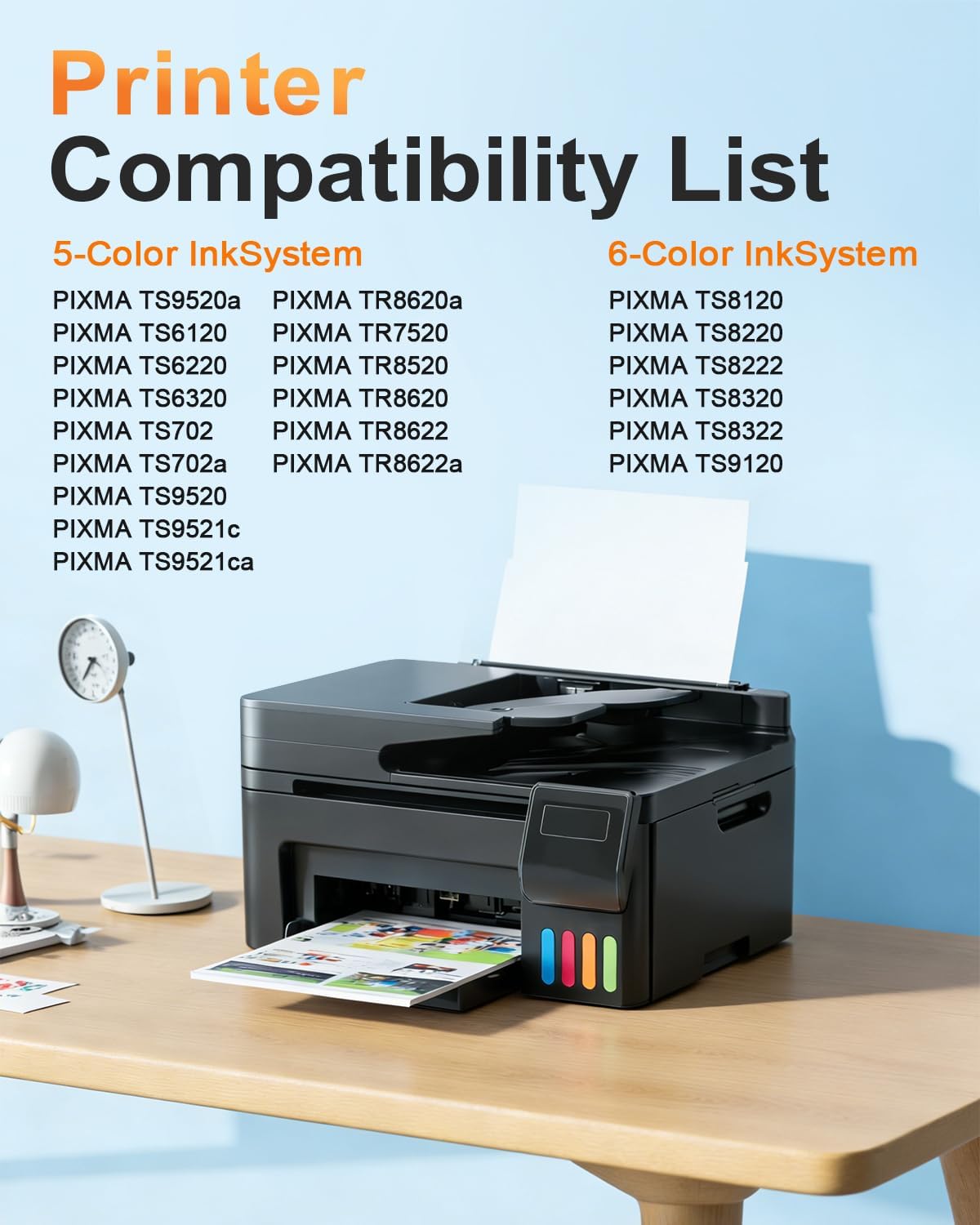 CLI-281 XXL Cyan/Magenta/Yellow-3 Color Ink Compatible with Canon 281XXL CLI281 Value Pack Work for Pixma TS6120 TS8120 TR7520 TR8520 TS9120 TS6220 TS8220 TS9520 TS9521C