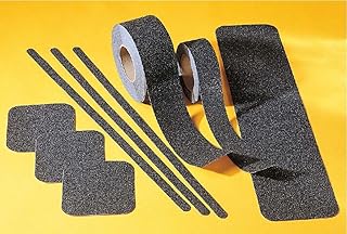 NMC AGH660 Black Safety Grit Cleat - 6 in. x 60 ft. Vinyl Anti-Slip Cleat